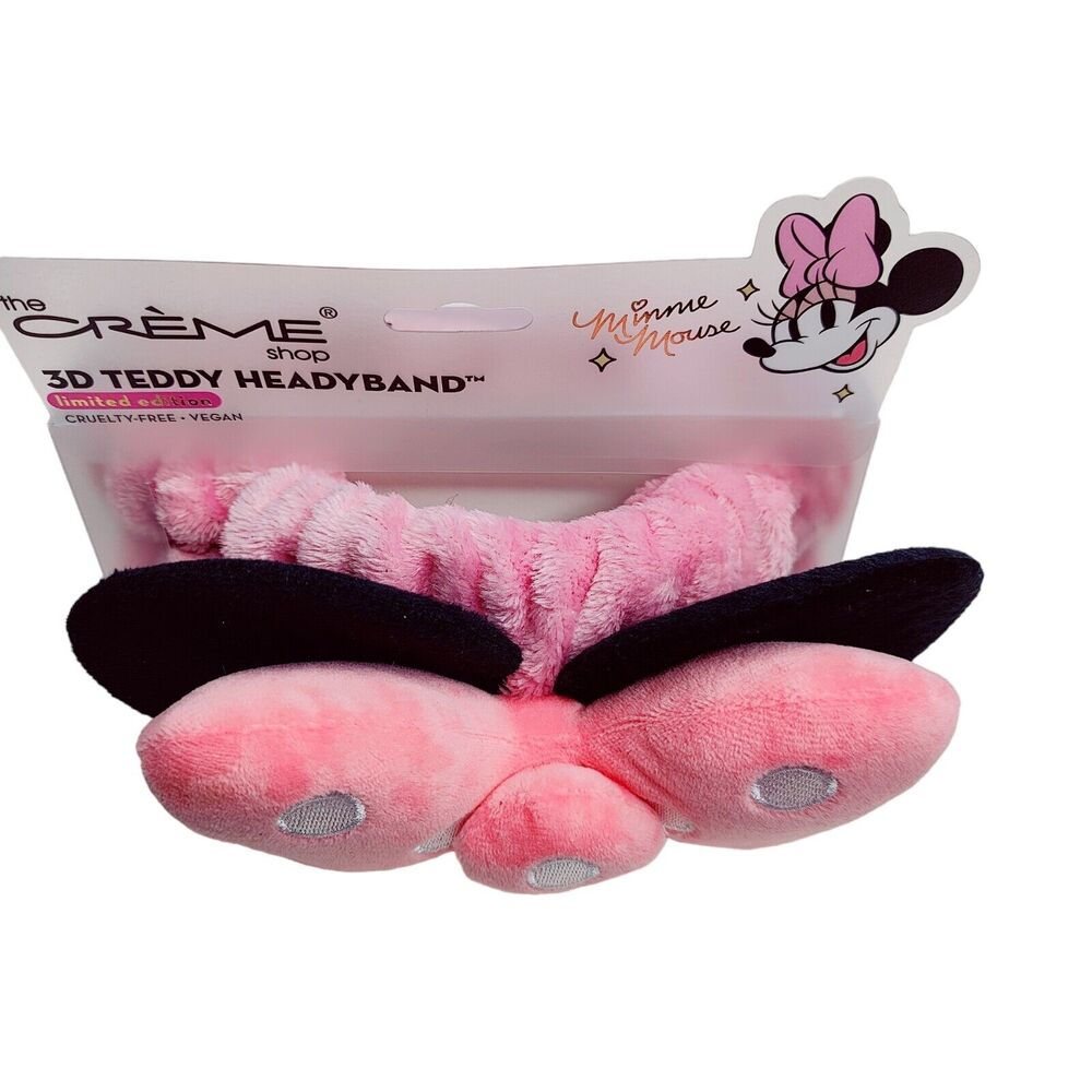 The Creme Shop 3D Minnie Mouse Pink Polka Spotted Dot Spa Headband Brand New - Picture 4 of 6